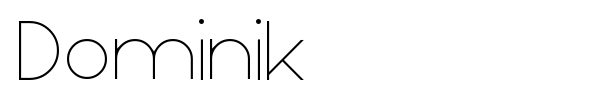 Dominik font preview